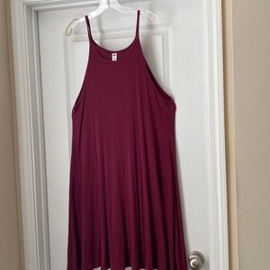 Tank style dress, garnet  EUC